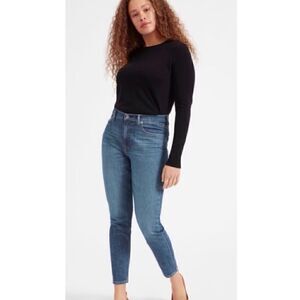 Everlane high rise cropped ankle jeans